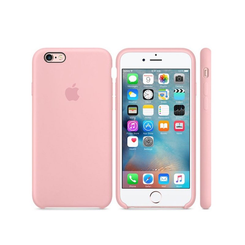 Apple silikónový obal pre iPhone 6 Plus / 6S Plus - Ružový 3