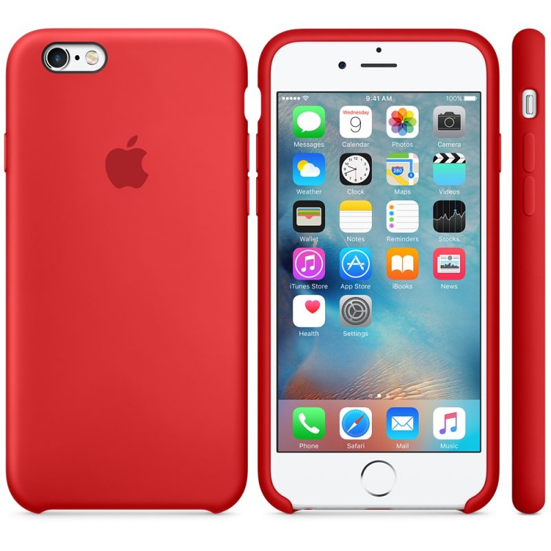 Apple silikónový obal pre iPhone 6 Plus / 6S Plus - červený 4