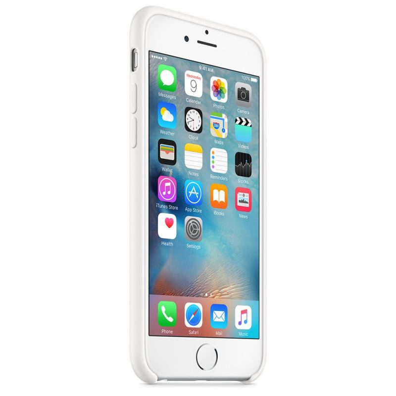 Apple silikónový obal pre iPhone 6 / 6S – biely 2