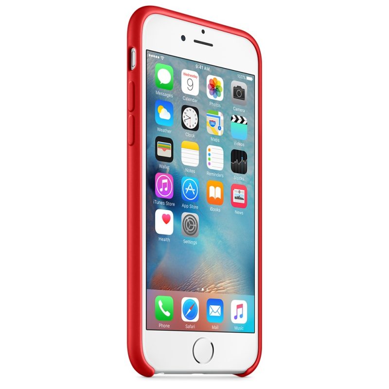 Apple silikónový obal pre iPhone 6 / 6S - červený 2