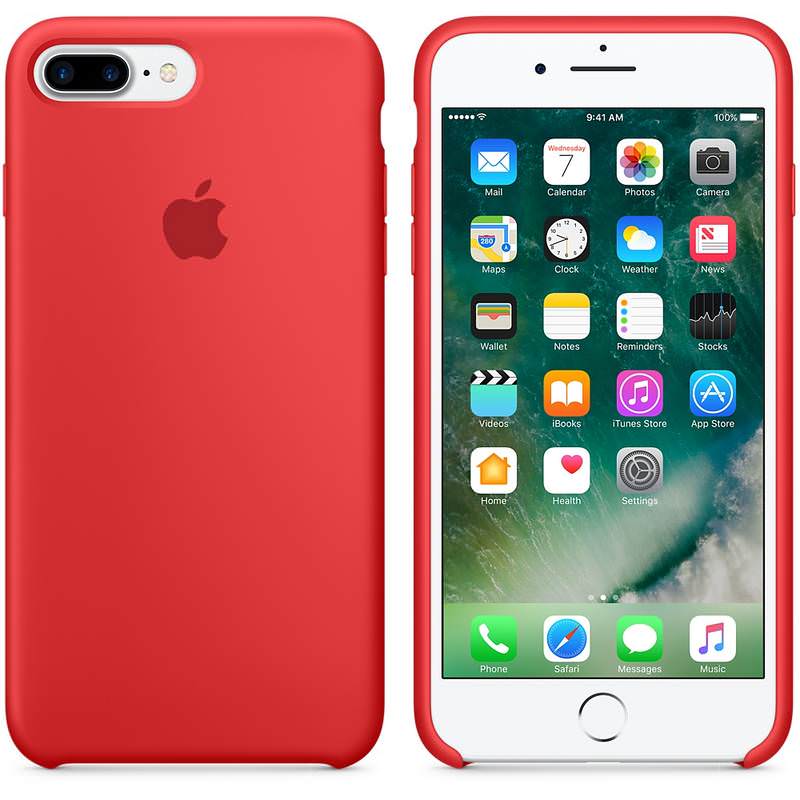 Apple silikónový obal pre iPhone 7 Plus / 8 Plus - červený 3