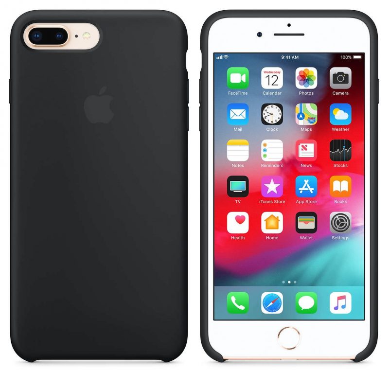 Apple silikónový obal pre iPhone 7 Plus / 8 Plus - čierny 3