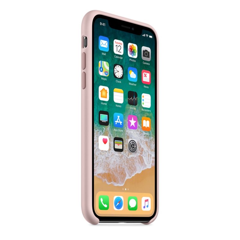 Apple silikónový obal pre iPhone XS Max - ružový 2