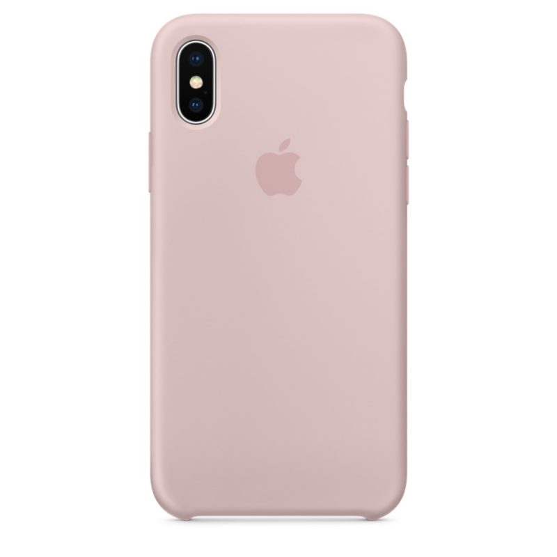 Apple silikónový obal pre iPhone X – Ružový 1