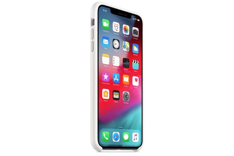 Apple silikónový obal pre iPhone XS – biely 2