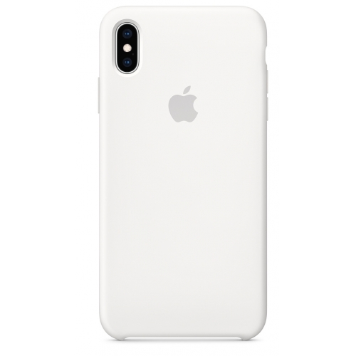 Apple silikónový obal pre iPhone XS – biely 1