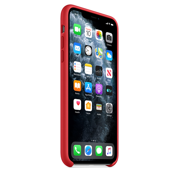 Apple silikónový obal pre iPhone 11 Pro Max - červený 2