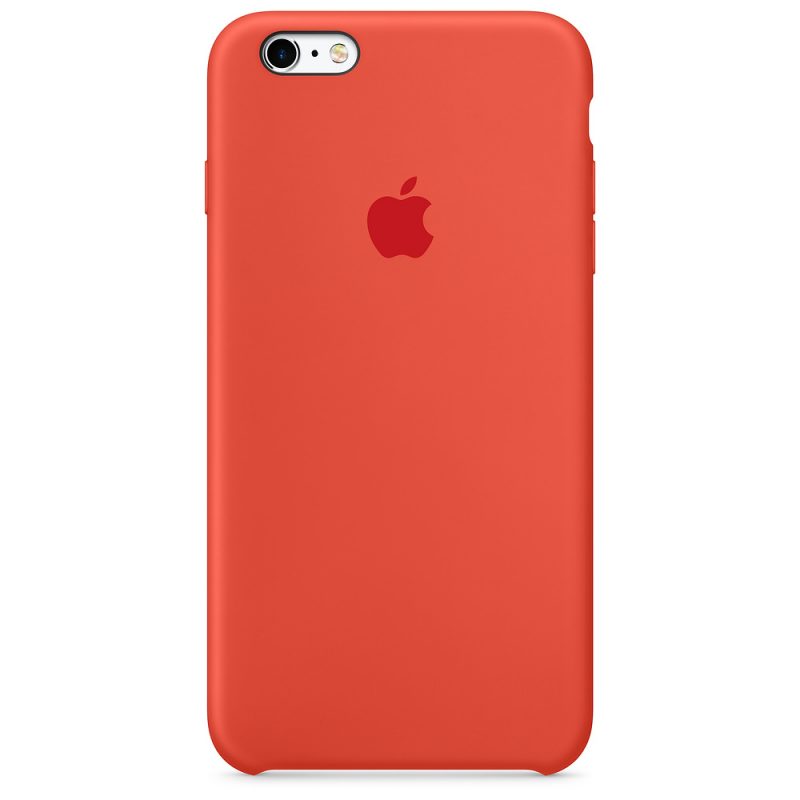 Apple silikónový obal pre iPhone 6 Plus / 6S Plus – oranžový 1