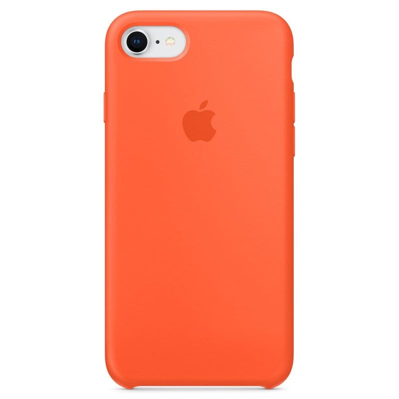 Apple silikónový obal pre iPhone SE 2020 – oranžový 1