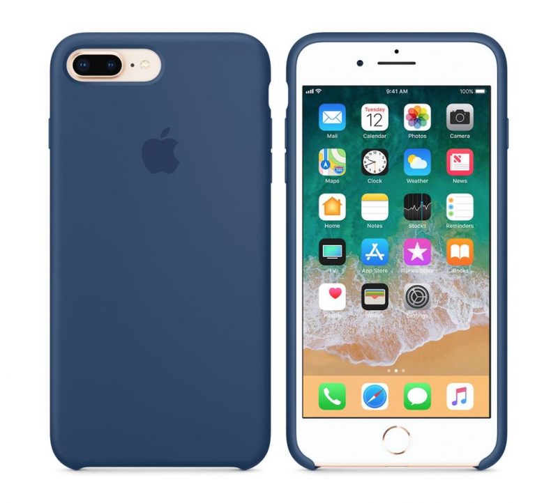 Apple silikónový obal pre iPhone 7 Plus / 8 Plus – modrý 3