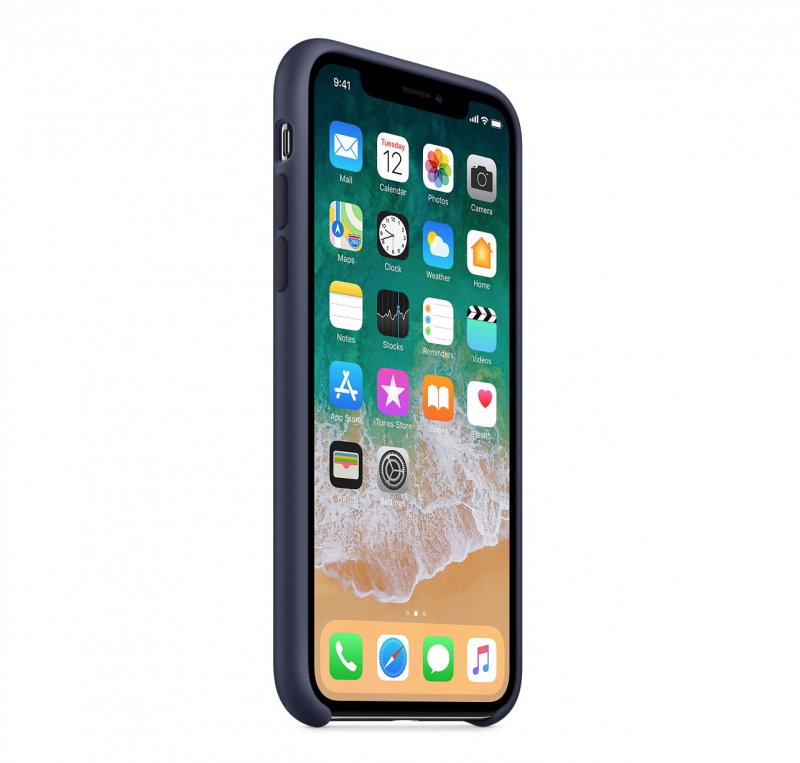 Apple silikónový obal pre iPhone X – modrý 2
