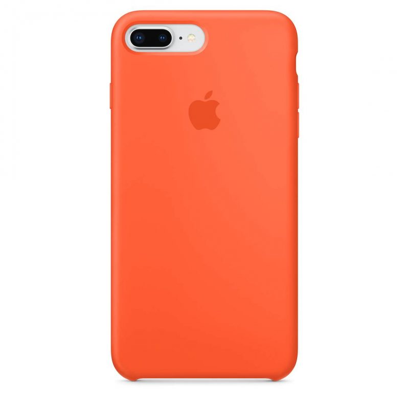 Apple silikónový obal pre iPhone 7 Plus / 8 Plus – oranžový 1