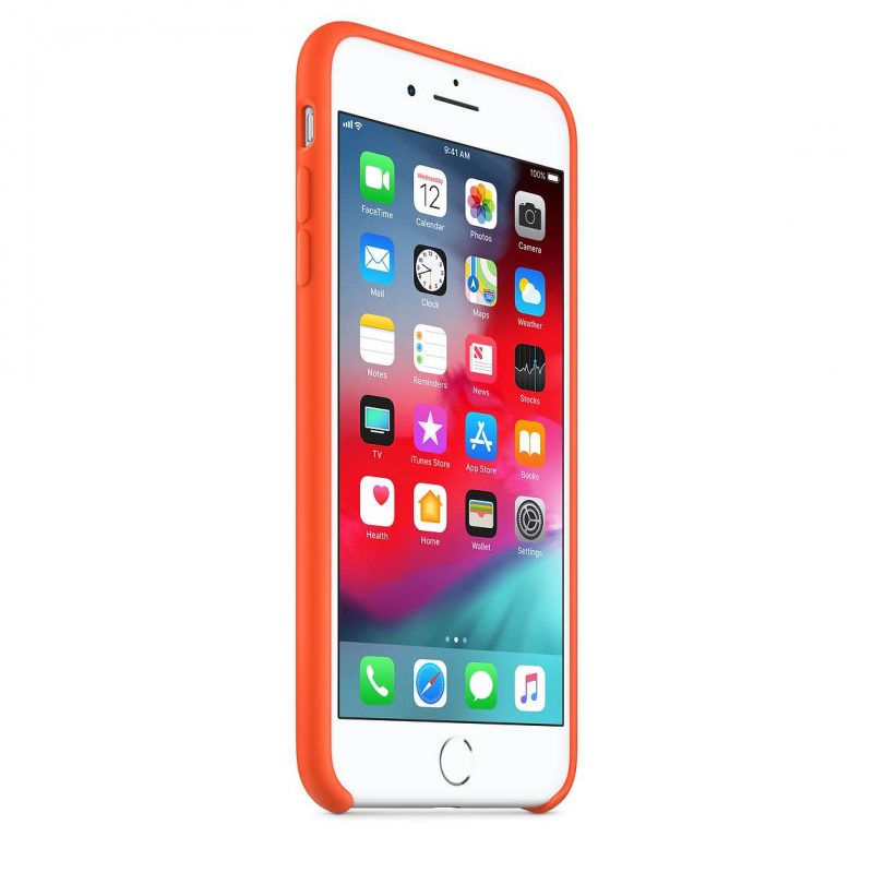 Apple silikónový obal pre iPhone SE 2020 – oranžový 2