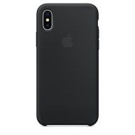 Apple silikónový obal pre iPhone X / XS - čierny