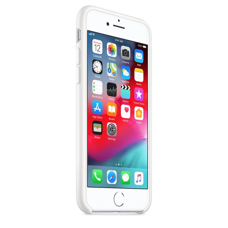 Apple silikónový obal pre iPhone SE 2020 – biely 2