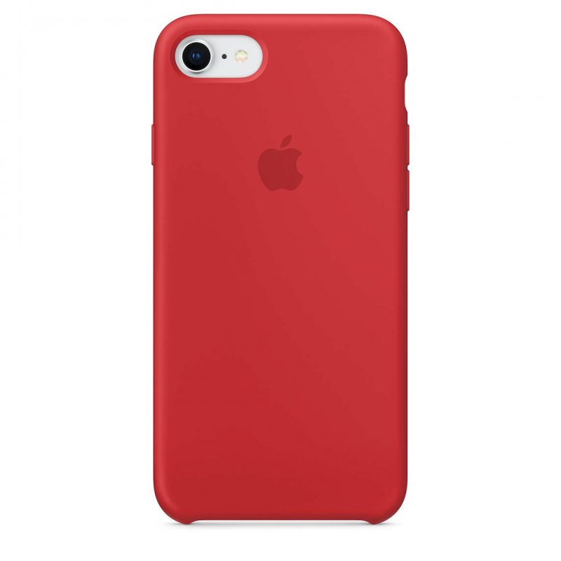 Apple silikónový obal pre iPhone SE 2020 - červený 1