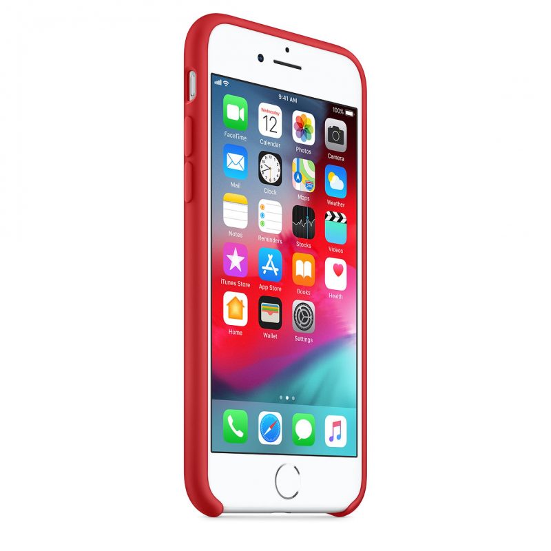 Apple silikónový obal pre iPhone SE 2020 - červený 2