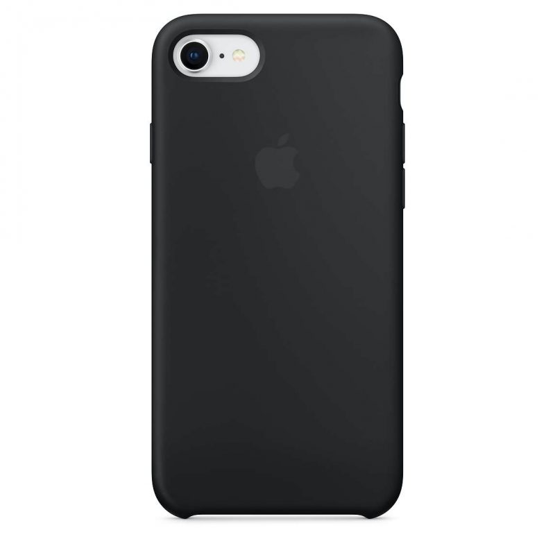 Apple silikónový obal pre iPhone SE 2020 - čierny 1