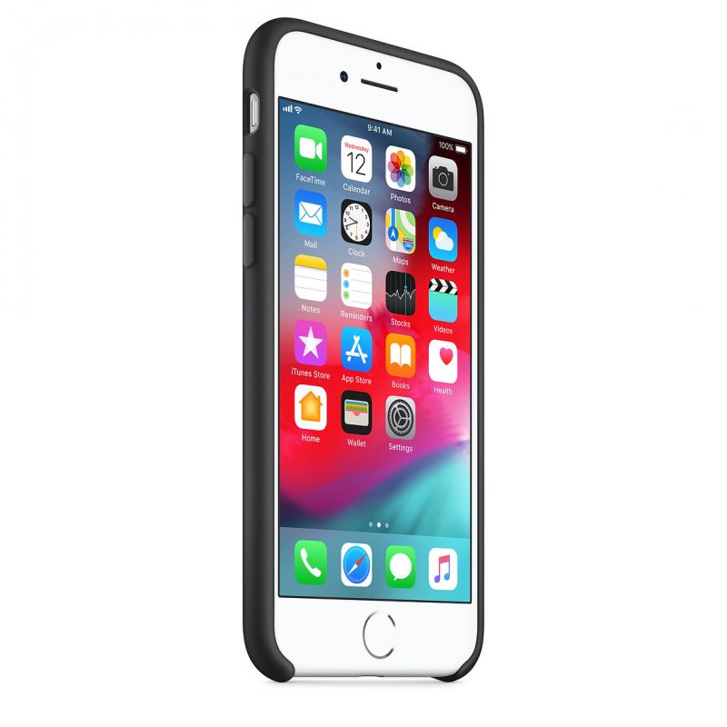 Apple silikónový obal pre iPhone SE 2020 - čierny 2