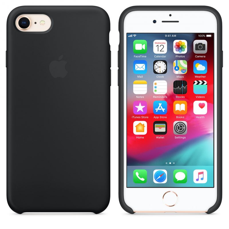 Apple silikónový obal pre iPhone 7 / 8 - čierny 3