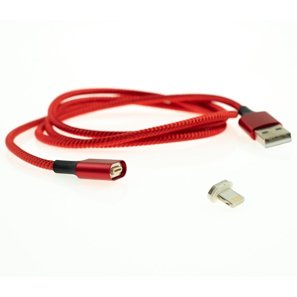Apple Lightning magnetický kábel - 1m, červený 1