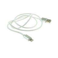 Apple Lightning nylonový kábel - 1m, biely – Obrázok 2