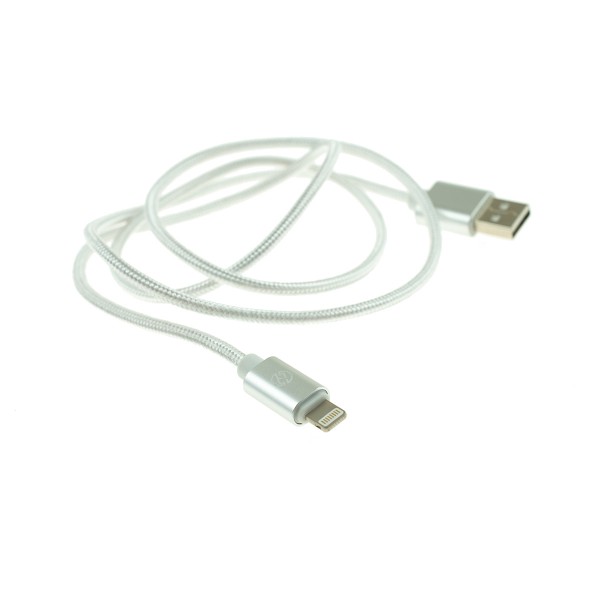 Apple Lightning nylonový kábel - 1m, biely 2