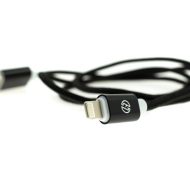 Apple Lightning nylonový kábel - 1m, čierny – Obrázok 3