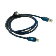Apple Lightning rifľový kábel - 1m, modrý – Obrázok 3