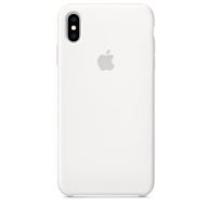 Apple silikónový obal pre iPhone XS Max – biely