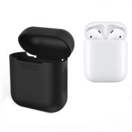 Silikónový obal pre Apple Airpods - čierny – Obrázok 2