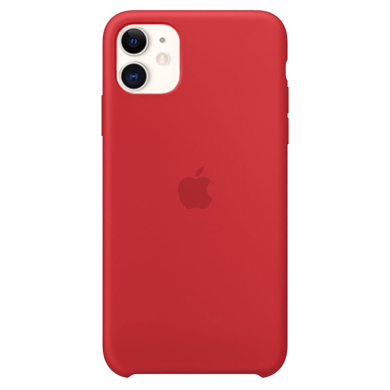 Apple silikónový obal pre iPhone 11 - červený 1