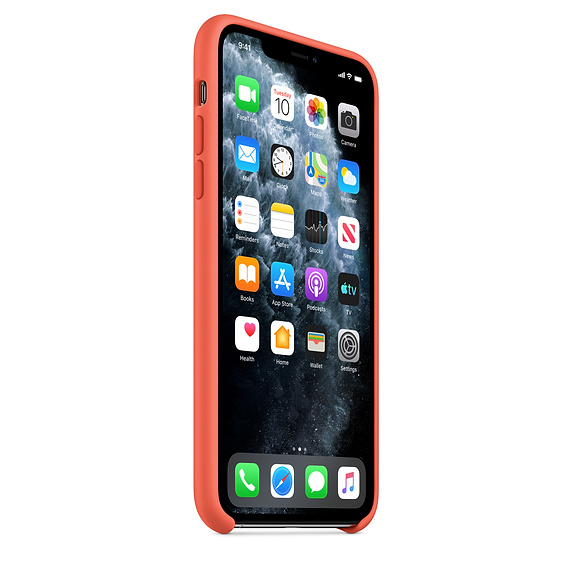 Apple silikónový obal pre iPhone 11 Pro Max – oranžový 2