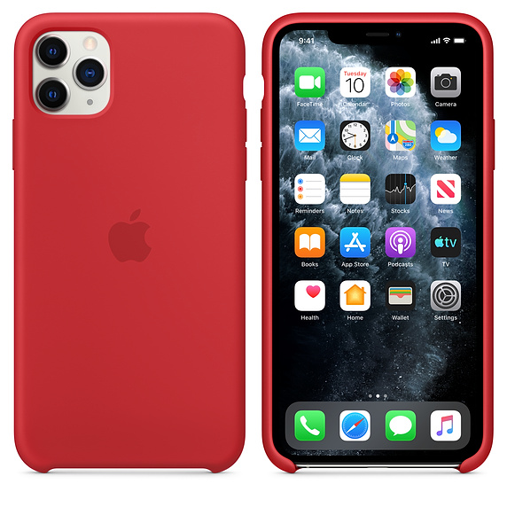 Apple silikónový obal pre iPhone 11 - červený 4