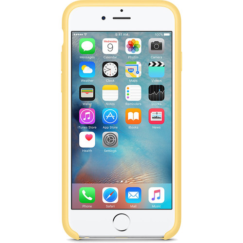 Apple silikónový obal pre iPhone 6 / 6S - žltý 2