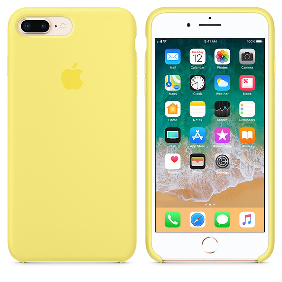 Apple silikónový obal pre iPhone 7 Plus / 8 Plus - žltý 3