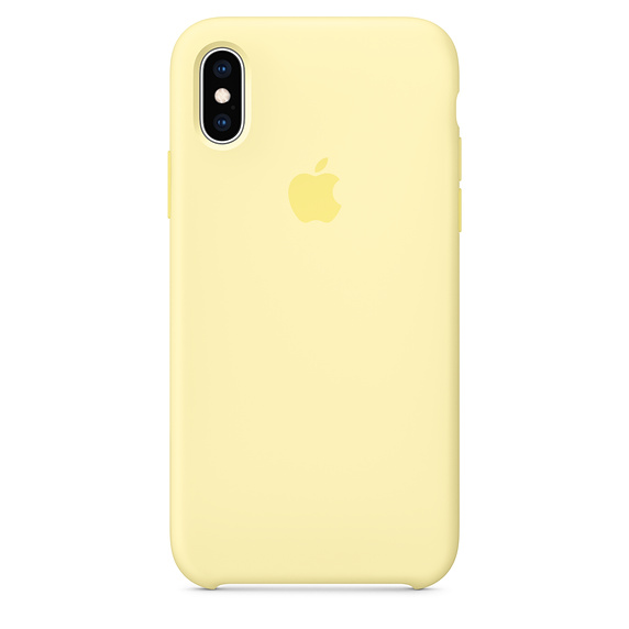 Apple silikónový obal pre iPhone X - žltý 1