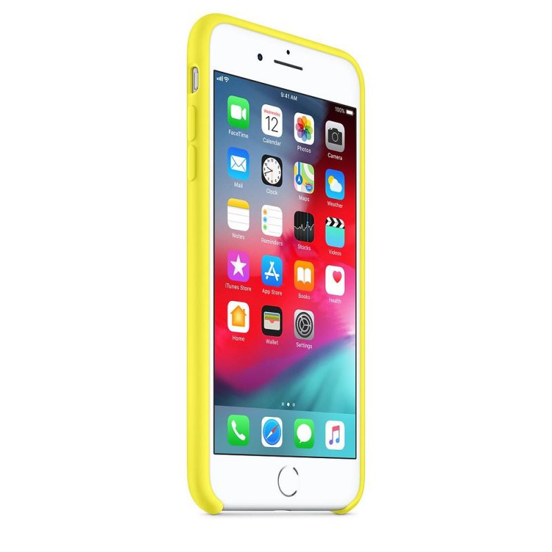 Apple silikónový obal pre iPhone 7 / 8 - žltý 2