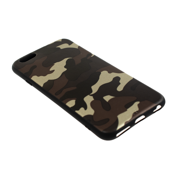 Ochranný Army obal pre iPhone 6 / 6S - hnedý 2