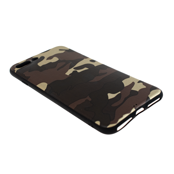 Ochranný Army obal pre iPhone 7 Plus / 8 Plus - hnedý 2