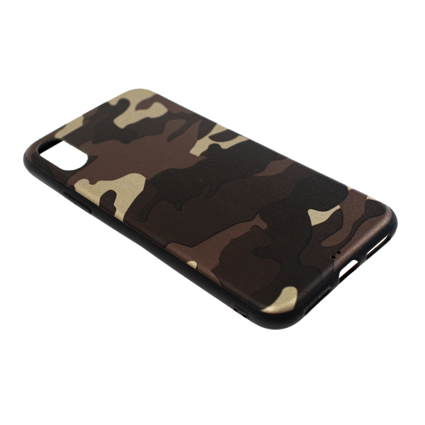Ochranný Army obal pre iPhone XS - hnedý 2