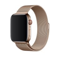 Remienok na Apple Watch 42mm / 44mm, milánsky ťah - zlatý