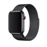Remienok na Apple Watch 42mm / 44mm, milánsky ťah - vesmírne čierny