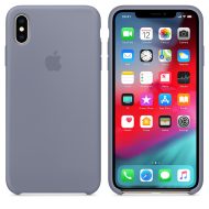 Apple silikónový obal pre iPhone X / XS – levanduľovo sivý – Obrázok 3