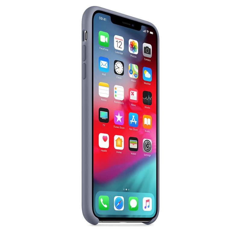 Apple silikónový obal pre iPhone XS – levanduľovo sivý 2