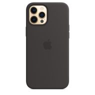 Apple silikónový obal pre iPhone 12 Pro Max – čierny s MagSafe