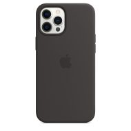 Apple silikónový obal pre iPhone 12 Pro Max – čierny s MagSafe – Obrázok 2