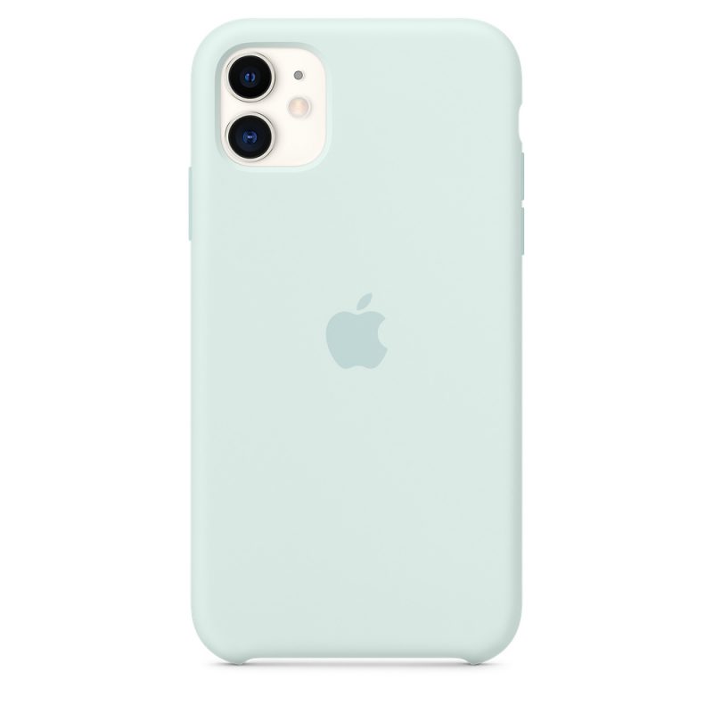 Apple silikónový obal pre iPhone 11 - bledozelený 1