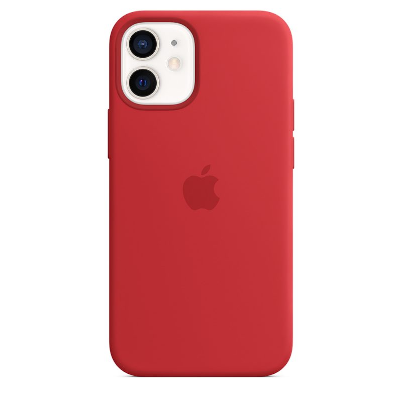 Apple silikónový obal pre iPhone 12 mini – červený s MagSafe 3