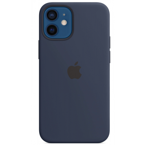 Apple silikónový obal pre iPhone 12 mini – námornícky tmavomodrý s MagSafe 4